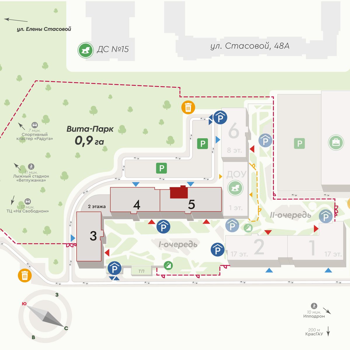 Планировка 3-комн. 3