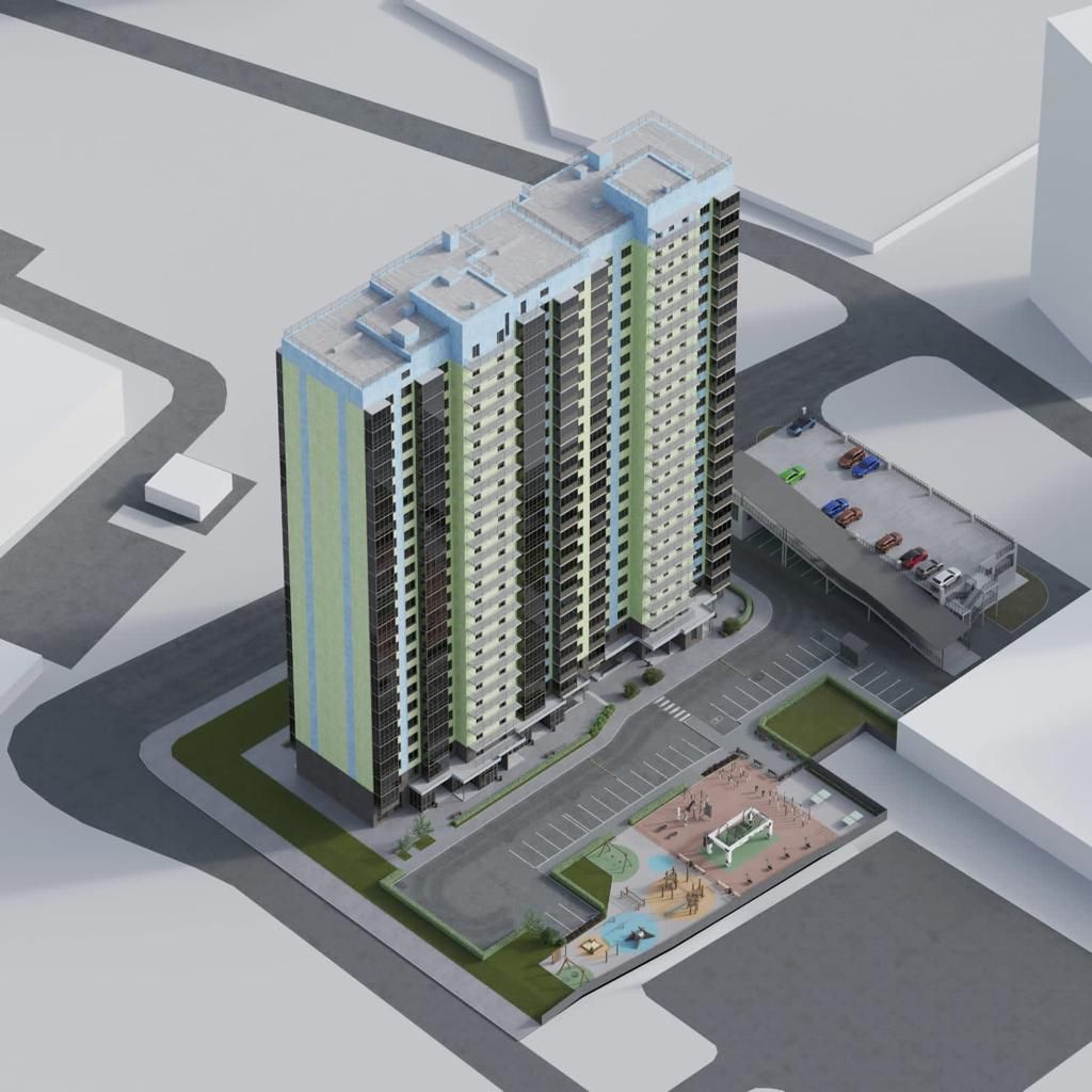 Зелёная высотка на Калинина 10