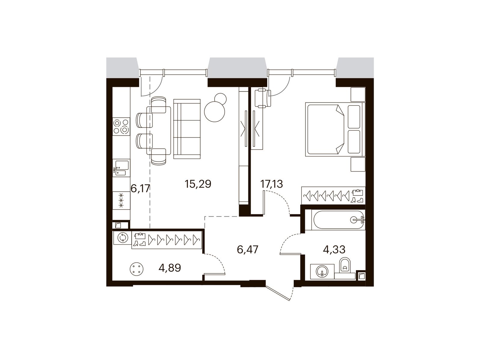 Планировка 2-комн.