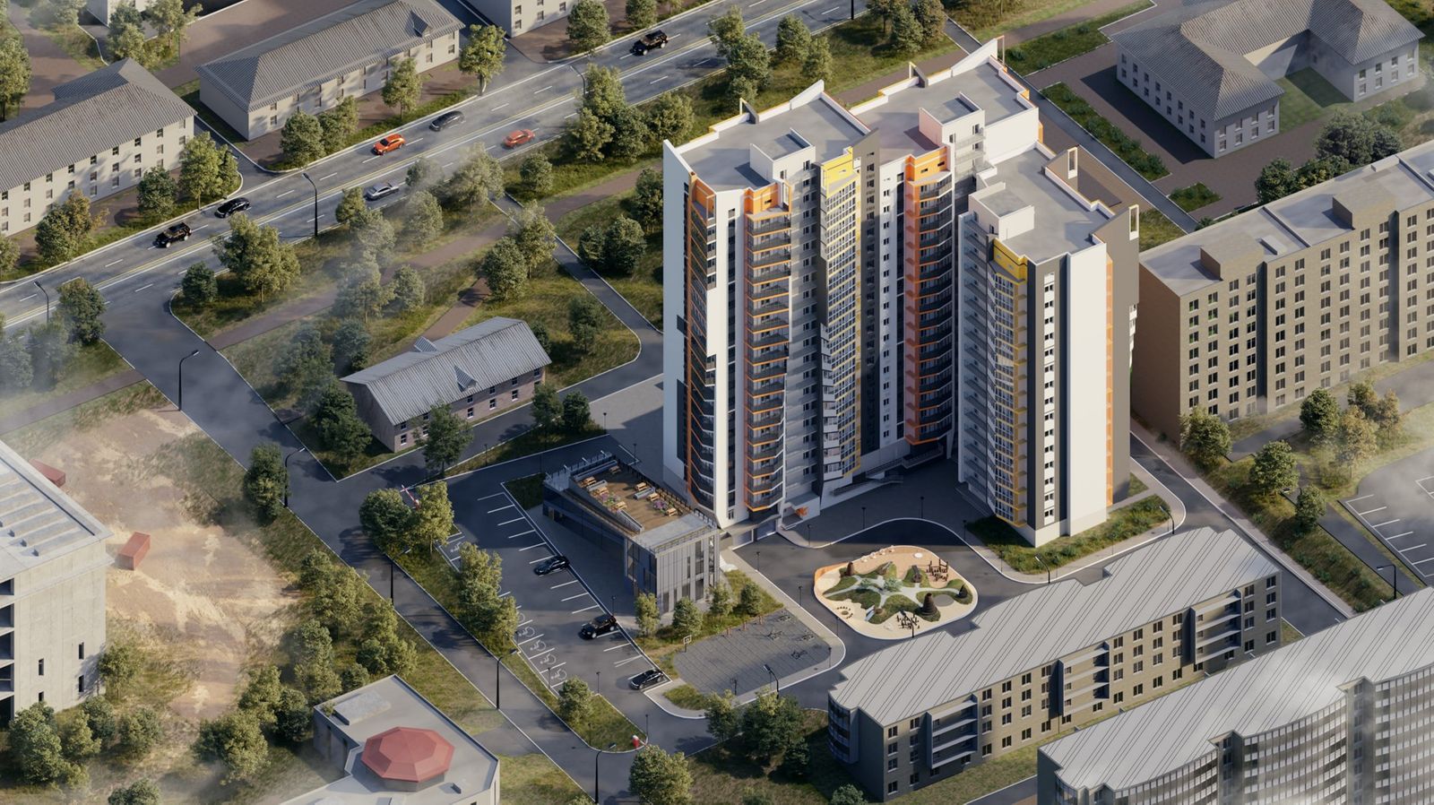 Огни города на ул. Карла-Маркса