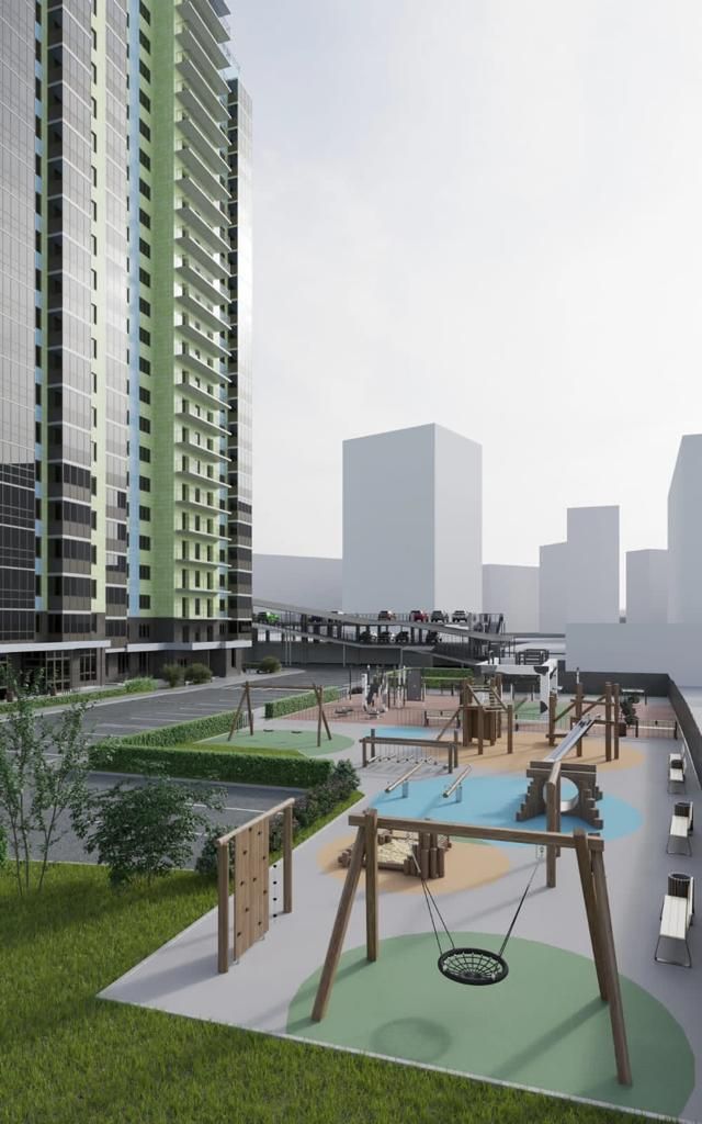 Зелёная высотка на Калинина 9